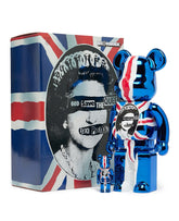 BEARBRICK 100% 400% SEX PISTOLS GOD SAVE THE QUEEN CHROME