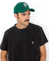 SKULL & ROSES CAP CORDUROY GREEN