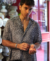 MICK LEOPARD B&W SHIRT