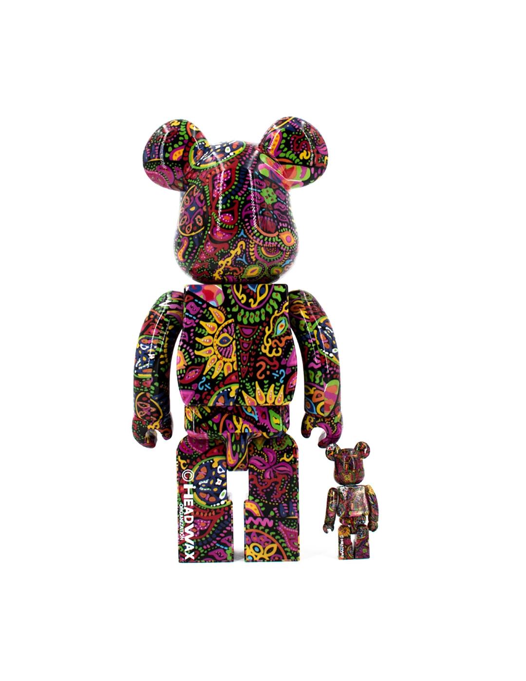 BE@RBRICK - PSYCHEDELIC PAISLEY  100% AND 400%